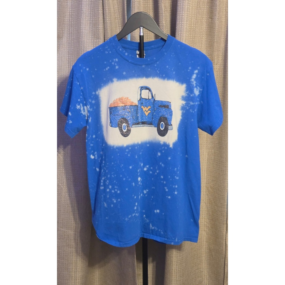 Vintage Pickup Truck West Virginia University Logo T-Shirt Women's Size Medium
